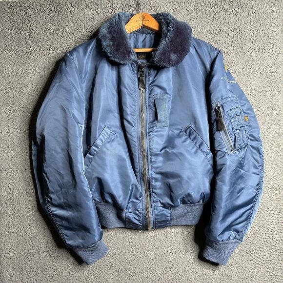 Vintage Alpha Industries B-15C Flying Bomber Jacket Mens Small USAF Military - Picture 10 of 16